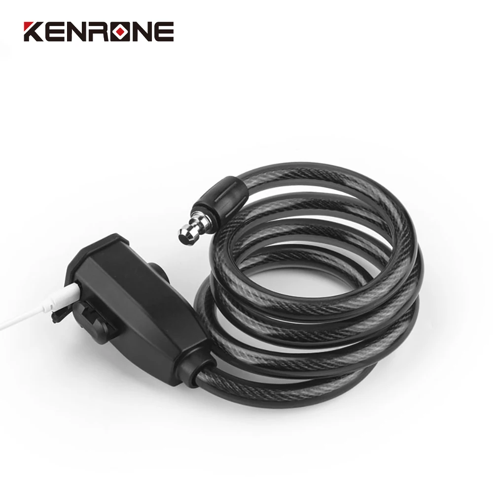 Bicycle Fingerprint Steel Cable Battery Car Motorcycle Portable Bicycle Lock Smart Lock For Bike
