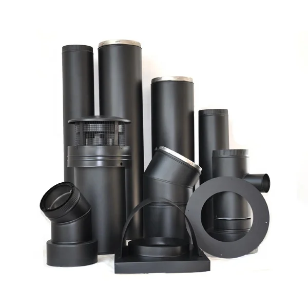 Flue pipe 80mm single wall elbow 90 degree tee rain cowl kit Fireproof Flue Pipes Stove Chimneys , Elbow Coaxial Flue Pipe