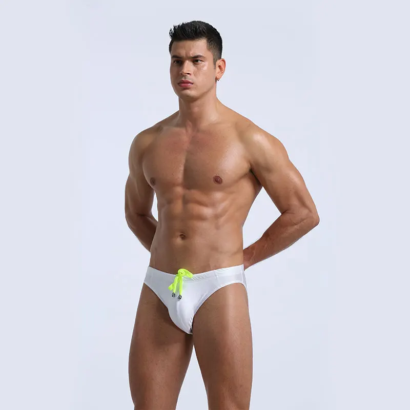Custom logo  Mens Swim Brief Adult Waterproof Briefs competitive Wholesale Swimwear