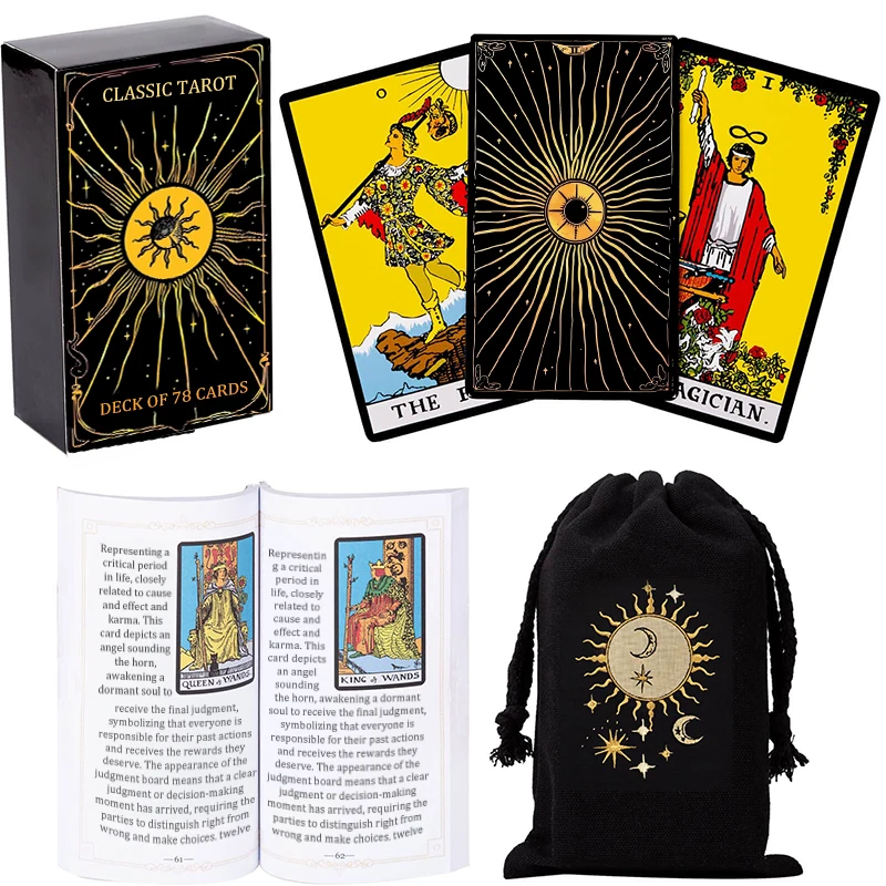 Оптовая продажа английская Карта Таро онлайн карта оракула с электронным путеводителем настольные игры Карты