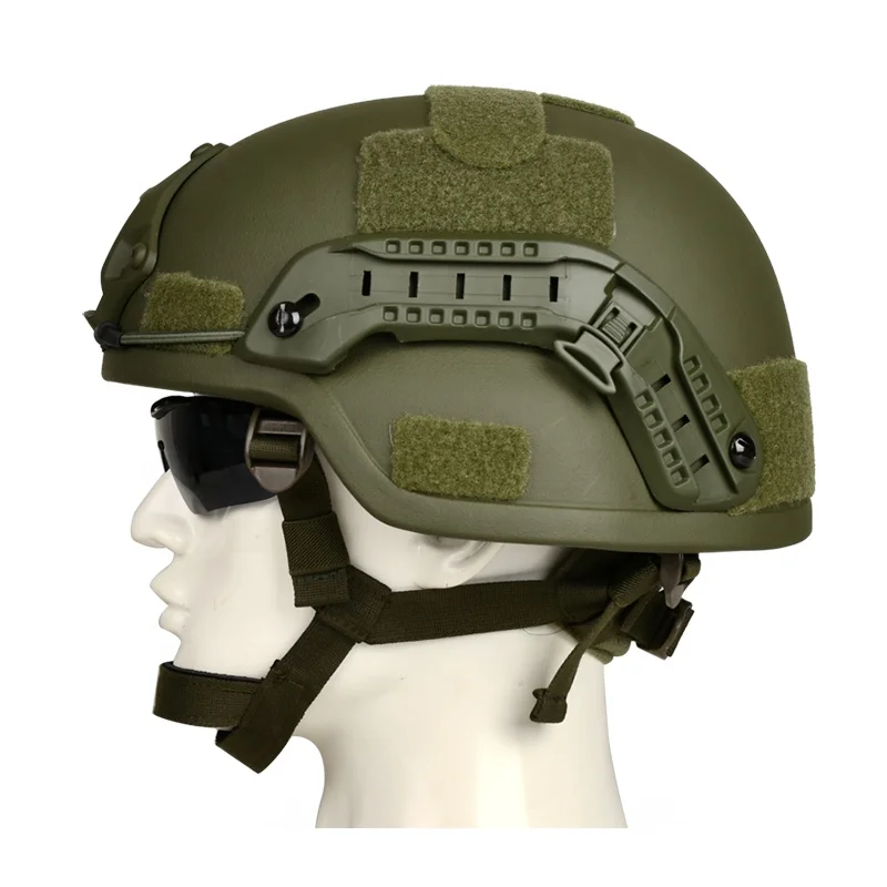 CNRSPE MICH 2000 Tactical Helmet NIJ IIIA 9mm.44 Aramid Anti ZD Ballistic Protection MICH Full earmuff High cut Helmet