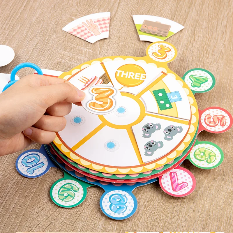 New Product 2024 Montesori Early Educational Baby DIY Clock Kit Quiet Book Children Number Time Cognitive Learning Busy Book Toy