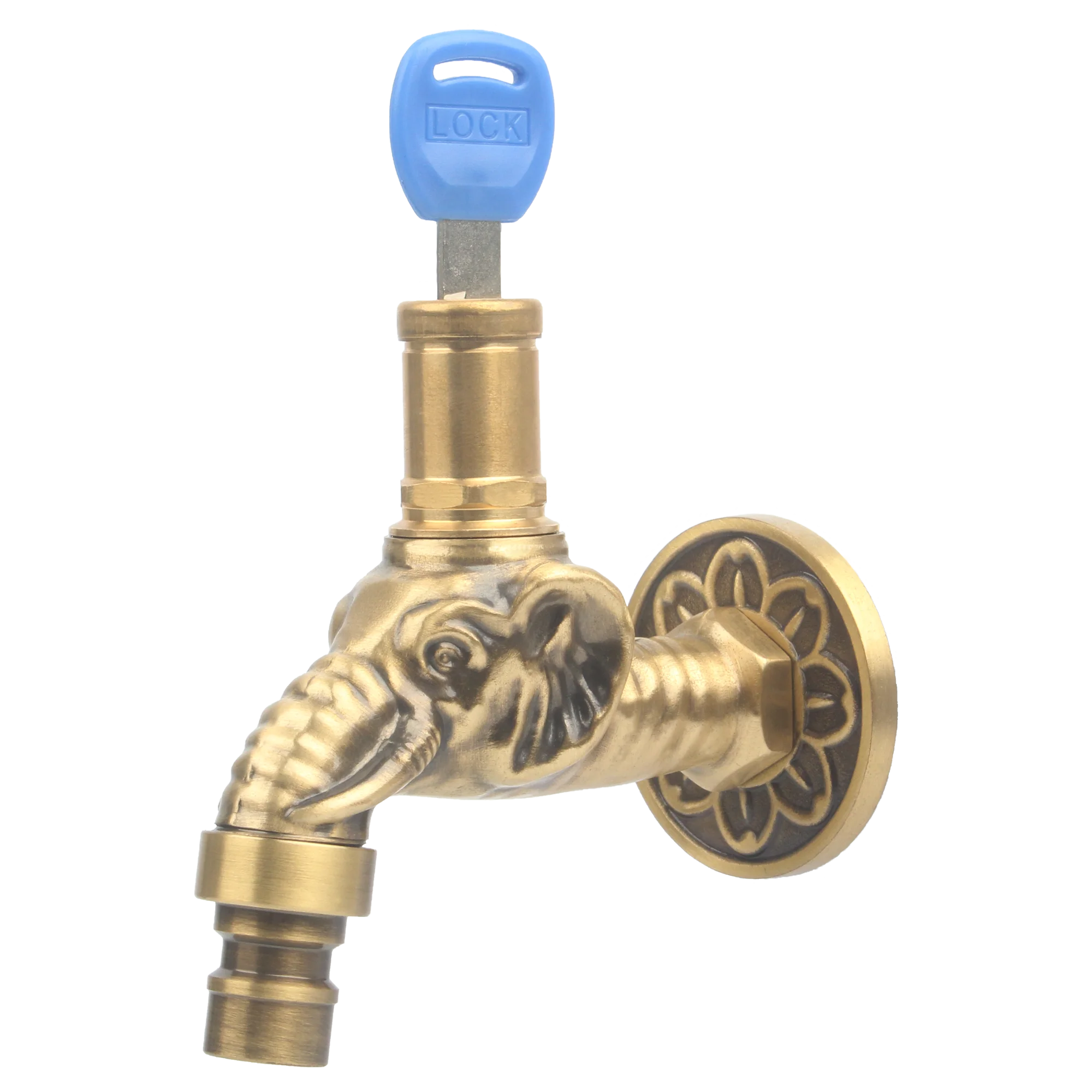 Washing Machine Use European Animal Design Premium Brass Bib Cock Water Tap Faucet Bathroom Balcony Faucet