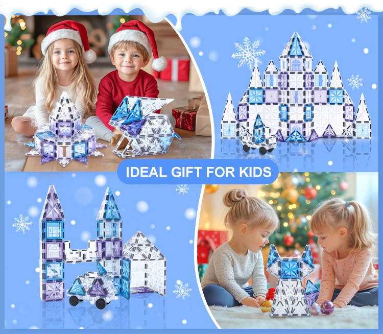 Hot Sales Factory Wholesale OEM ODM Custom Colors CPC ABS Plastic Children Educational Starshine Magnetic Tiles Toys for Kids