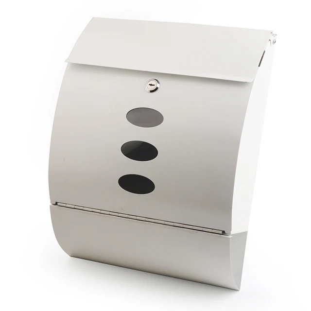 Современные уличные ворота настенный металлический чугунный белый почтовый ящик для