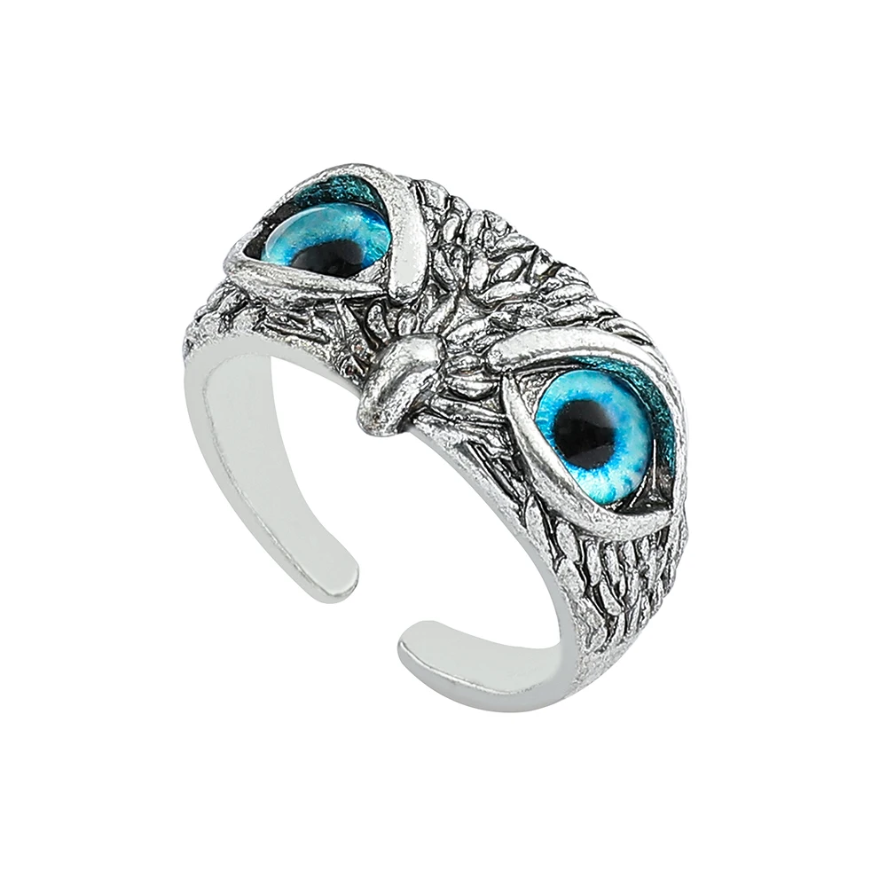 Fashion Vintage Owl Ring for Men Women Cute Animals Owl Youth Gothic Rings Jewelry Accessories Gifts