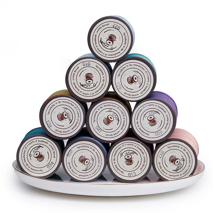 0,45 мм 160 м ручной работы круглый воск линии прочный кожаный восковая хлопковая нить