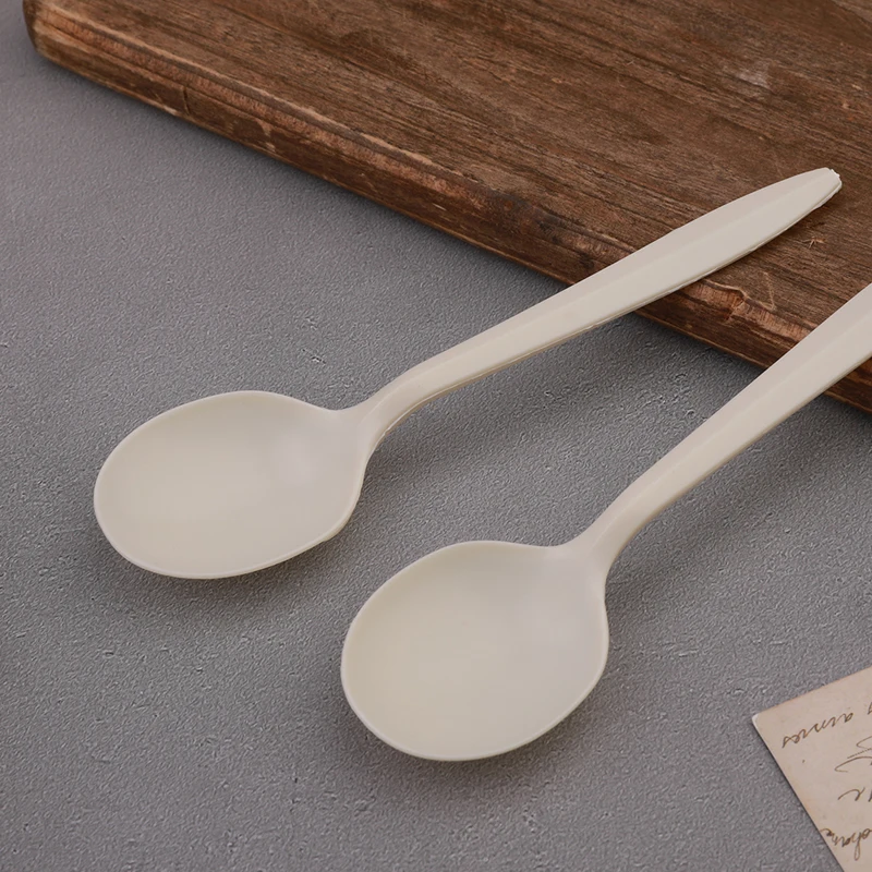 Best Selling Products Biodegradable Corn Starch Soup Spoon compostable cornstarch forks spoons spork