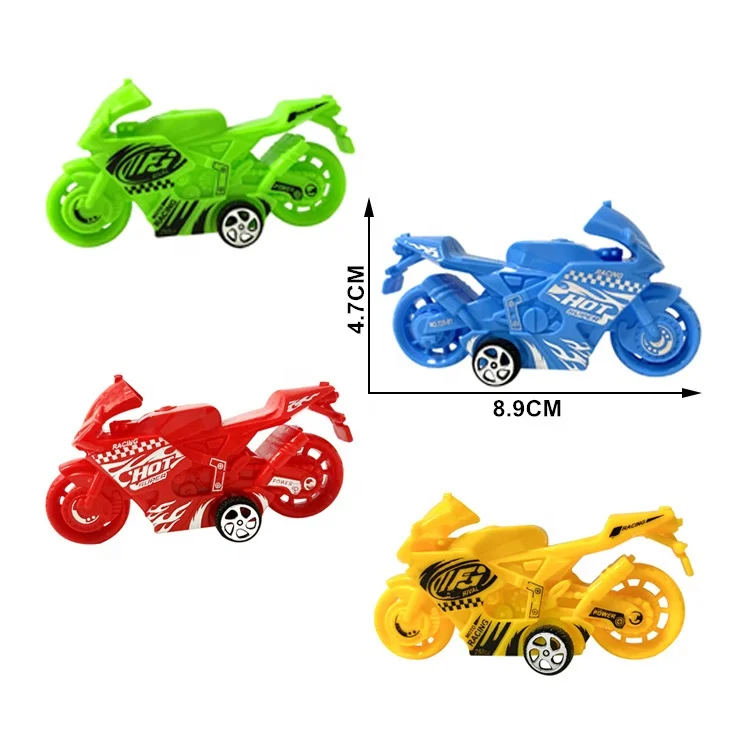 Hot selling multicolor-mixed Mini pull back motorcycle toy