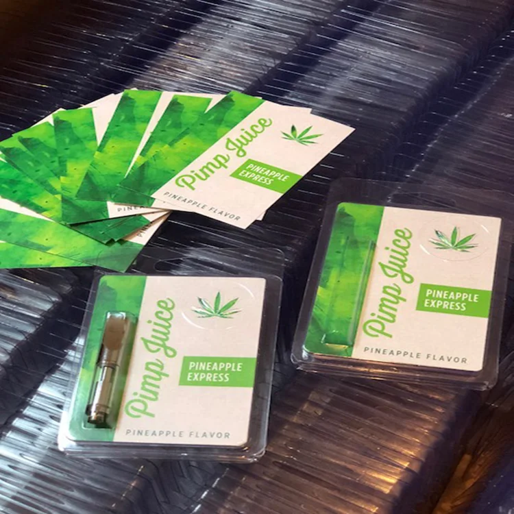 Hot sale 0.5ml 1ml vape cartridge clear blister clamshell packaging