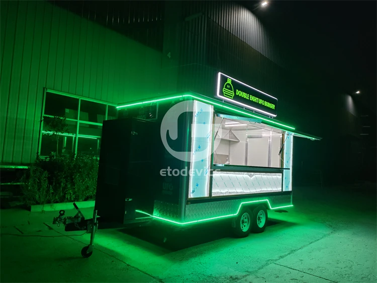 13ft Commercial Outdoor Coffee Food Truck Street  Mobile Food Truck USA Europe Australia With DOT/VIN For Sale