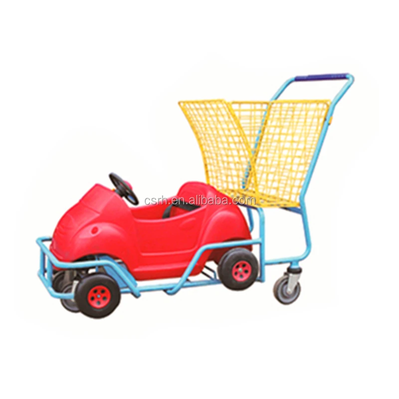 RH-SK05 1180X560X1000mm    Plastic car cartoon children shopping cart