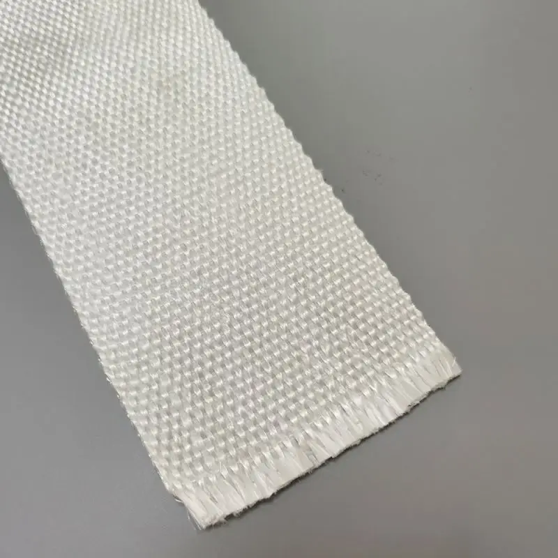 Exhaust heat insulating tape professional manufacture custom white textured fiberglass plain woven tape