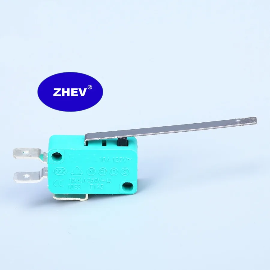 KW1-103 Zippy Микропереключатель с зеленым средства ухода за кожей 54 мм Длинный рычаг