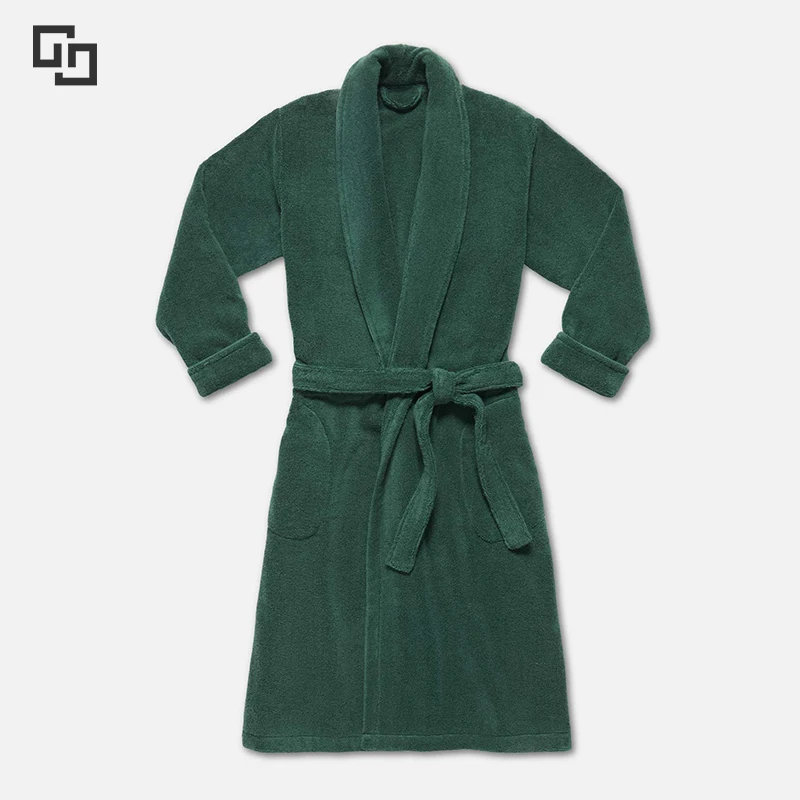 Luxury Bademantel Ultra Plush SPA Robe Cotton Tie Closure Cozy Bathrobes Filles Robes Women