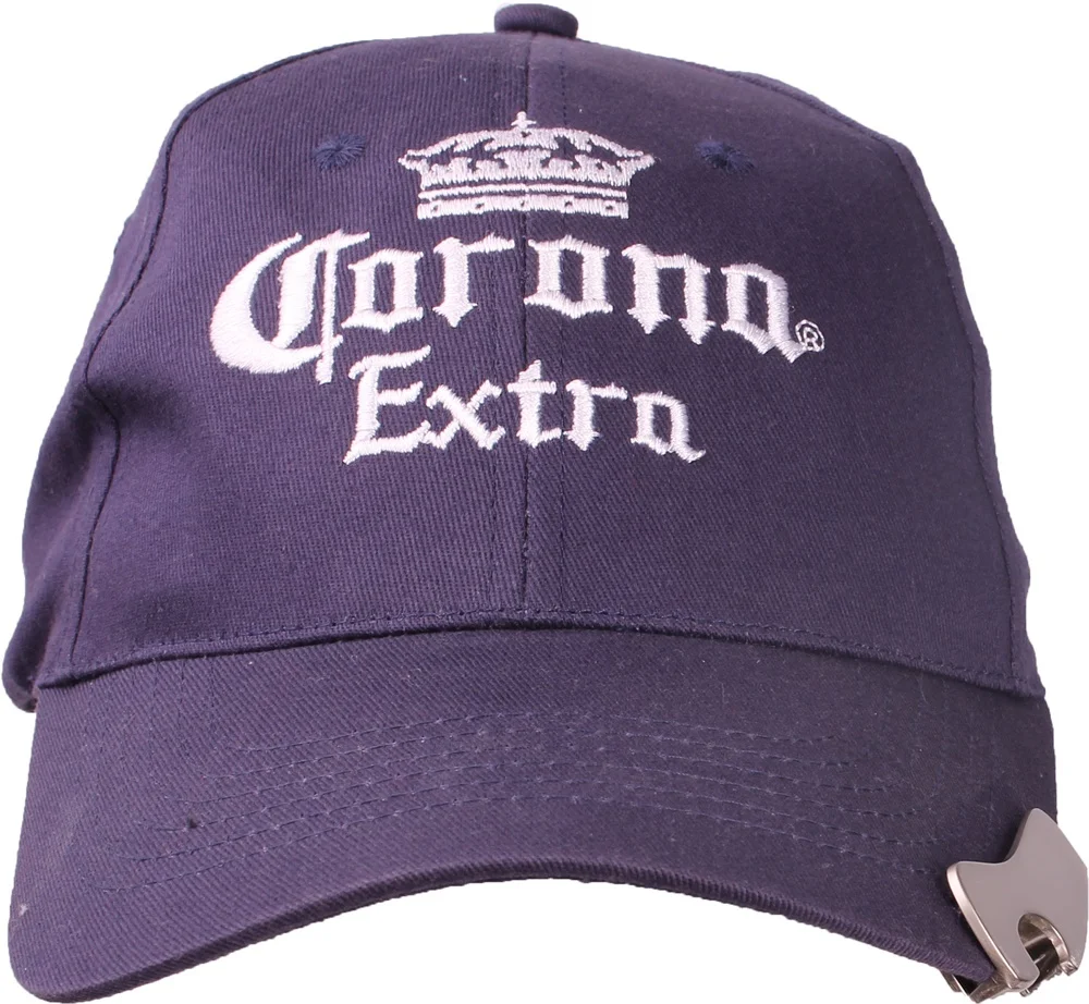 custom beer promotional embroidery logo gorras 100 Cotton 6 Panel Trucker Hat Baseball Cap with Beer Bottle Opener
