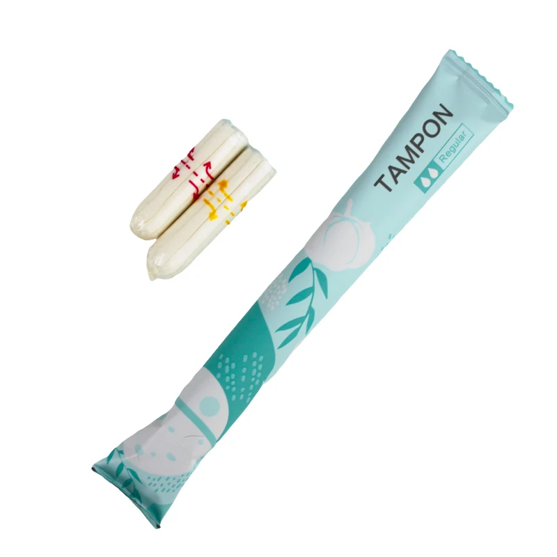 New arrivals organic personalized menstrual sanitary tampon encreur custom logo plastic applicator tampons