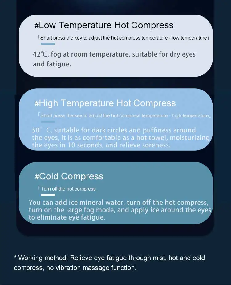 4d smart eye massager machine best household eye massager with heat compression\n