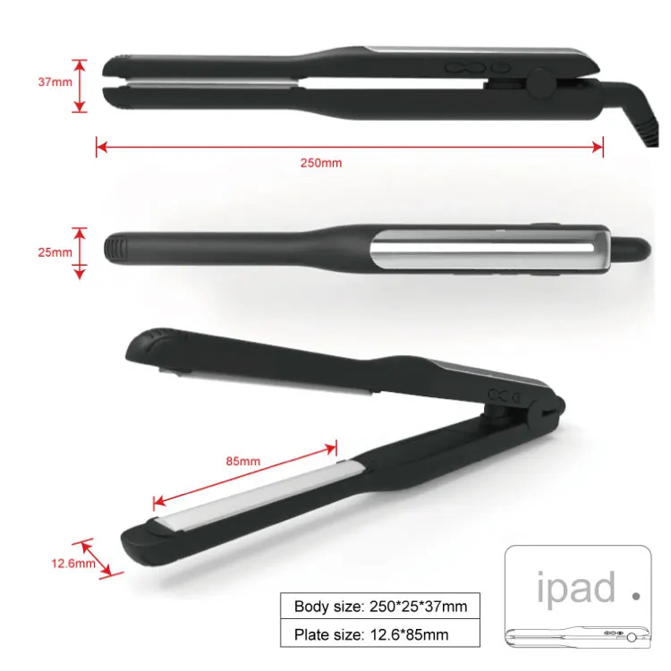 450 F Private label lcd display MCH heating high temperature ceramics professional hair straightener titanium flat iron