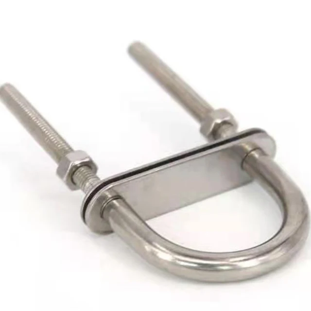 U-образные болты из нержавеющей стали A4 SUS316 /304 с двумя шайбами и гайками, трубный зажим