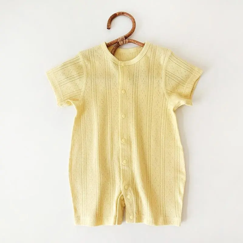 1 Pc Personalized Label Bamboo Cotton Baby Romper  Summer Newborn Infant Toddler Boys & Girls Bamboo Baby Clothes