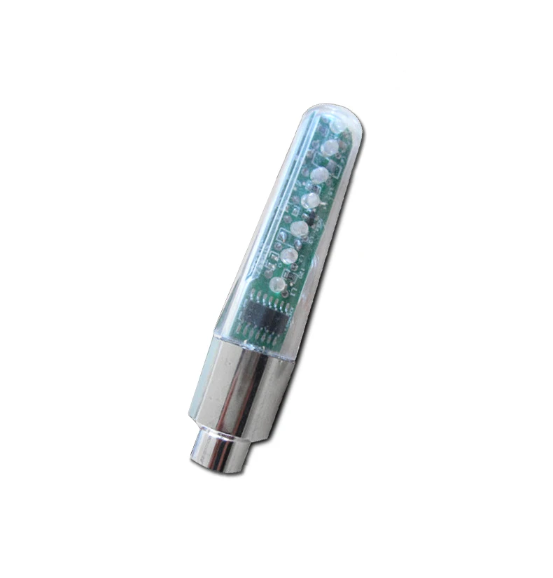 Bike Tire Valve Cap with LED Light 7LED Double-sided Photosensitive Nozzle Lamp