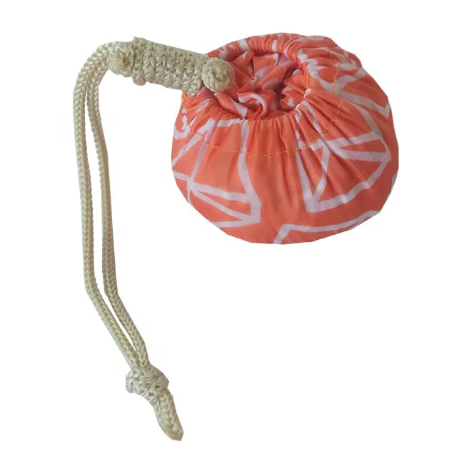 Ball Foldable Shopping Bag Promotional Polyester Foldaway Carrier Bags Bulk Customized Logo