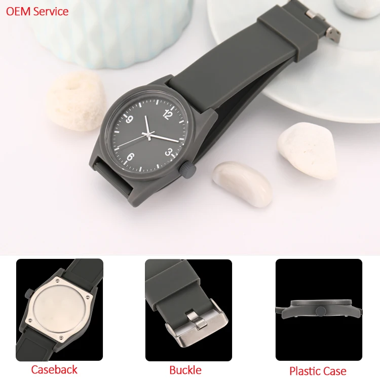 2019 ODM Hot Sale Most Popular Products Men Waterproof Wrist Ce Rubber Band Plastic Watch Silicon For Youth Wholesale