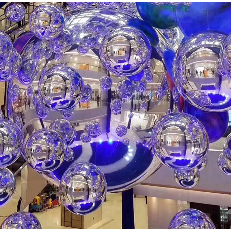 Hot Sales Cheap Colorful PVC Inflatable Reflective Ball /Inflatable Christmas Mirror Sphere/Inflatable Sphere Mirror Balloon