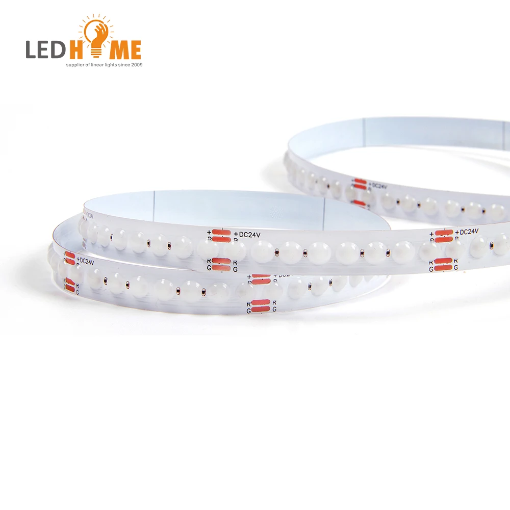 Factory OEM 14W RA90 Led Car Decoration Light Cob Strip 24V 10MM RGB Led Blue Color Cob Strip