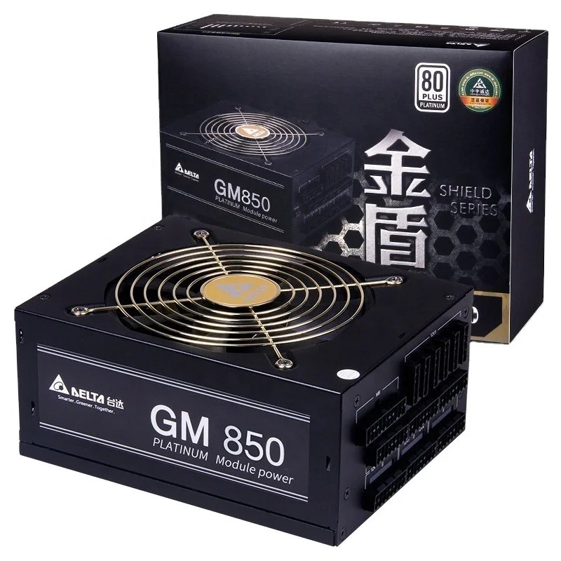 
[DELTA] Rated 850W GM850 Power Supply (80PLUS Platinum/ Full Voltage / Active PFC) High Quality RTS 
