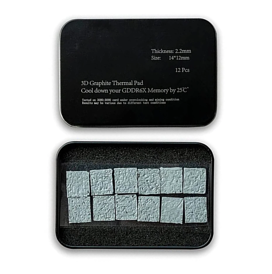 40W/m.k 3D Graphite Thermal Pad 3090/3080 Memory Thermal Grease Pad IC Cooling GDDR 6X VRAM Graphene Cooling