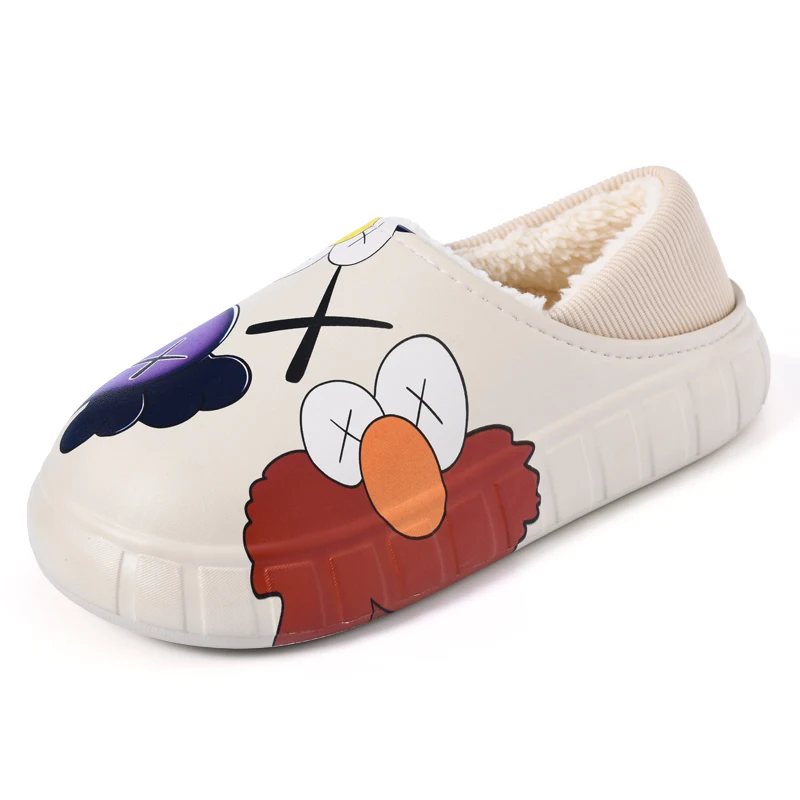 Hot Selling High Quality Fashion Trend Unisex Casual Plush Shoes Fur Home Cute Cartoon Winter Warm Cotton Slippers