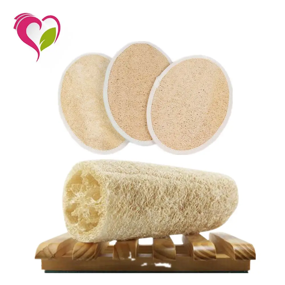  Оптовая продажа Экологически чистая губка Luffa из натуральной люфы отшелушивающая для