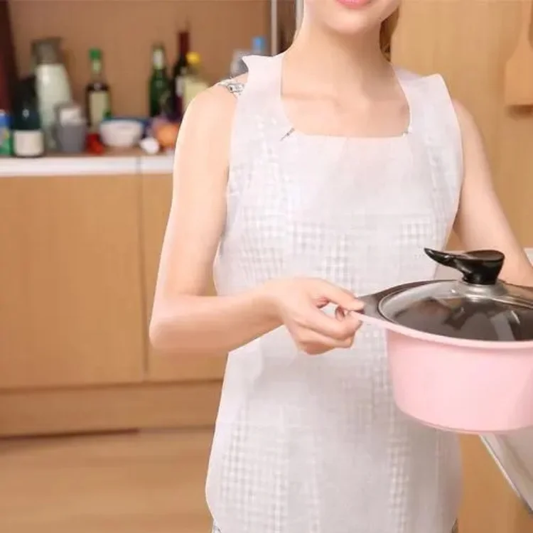 Daily necessary housework kitchen use sanitary protective nonwoven disposable apron