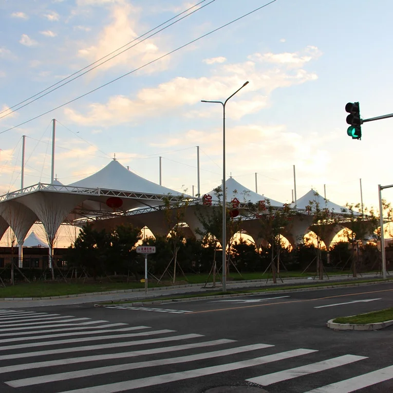 Design customized PVDF canopy tent architectural landscape  membrane structure for outdoor
