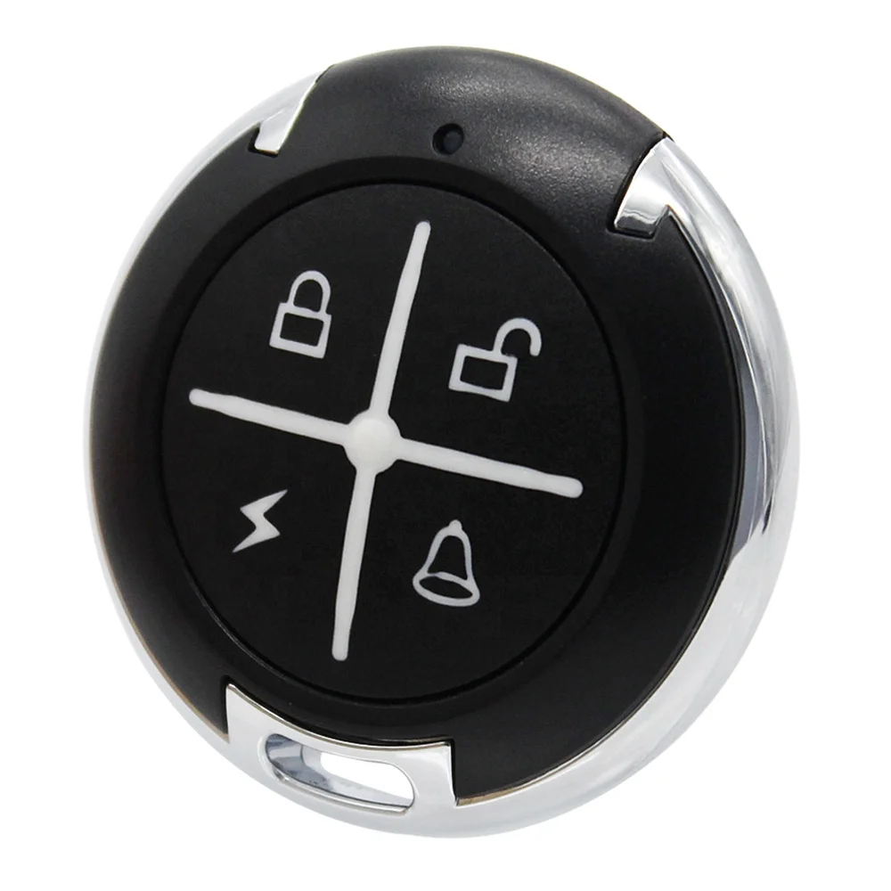 Factory Supply Keychain Round RF433 Wireless Controller Electric Vehicle Alarm Motorcycle Key Enhanced Copying Remote Control