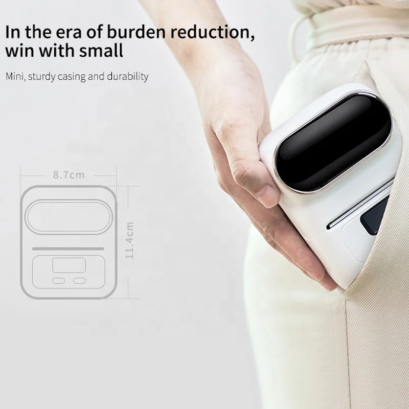 M110 Label Printer QR code Price label Wireless Thermal Mini Portable Sticker