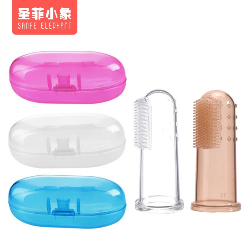 Silicone Finger Protect Gums 360 Degrees Surround Brush Soft Finger Brush Toothbrush Kids Teeth Care