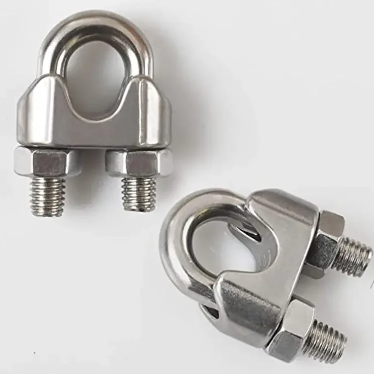 Hot Selling Wire Rope Clip Stainless Steel 304 Ss316 Hardware US Malleable Type Wire Rope Fittings