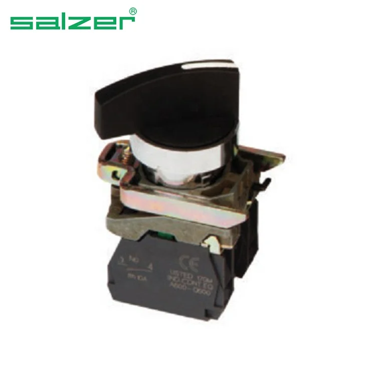 Salzer SA22-BJ33 1NO + 3 Positon заблокированный переключатель металлический кнопочный (одобрено TUV CE и