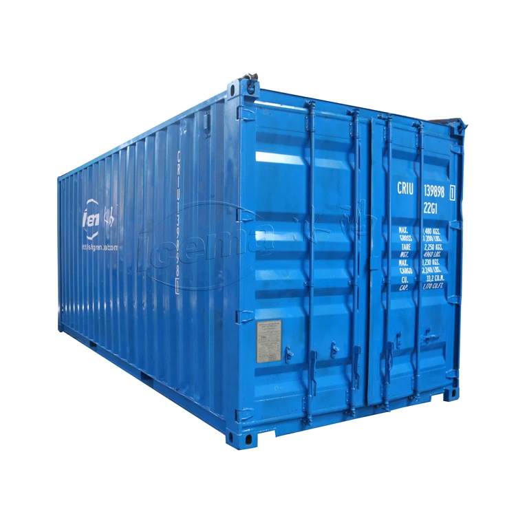 Industrial containerized ice block making machine