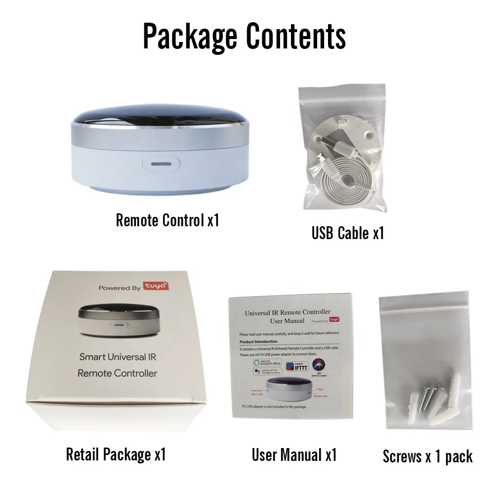 Smart Home Universal App control tuya wifi ir rf blaster Remote Controller for Air-condition TV Alexa Google Home