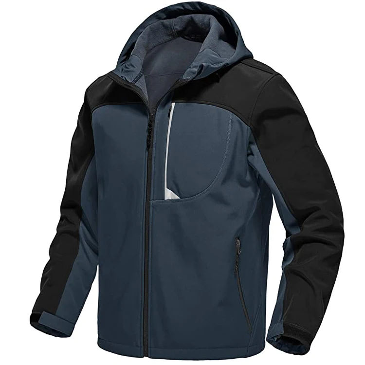 Мужская уличная куртка с флисовой подкладкой тактическая капюшоном и Бархатными