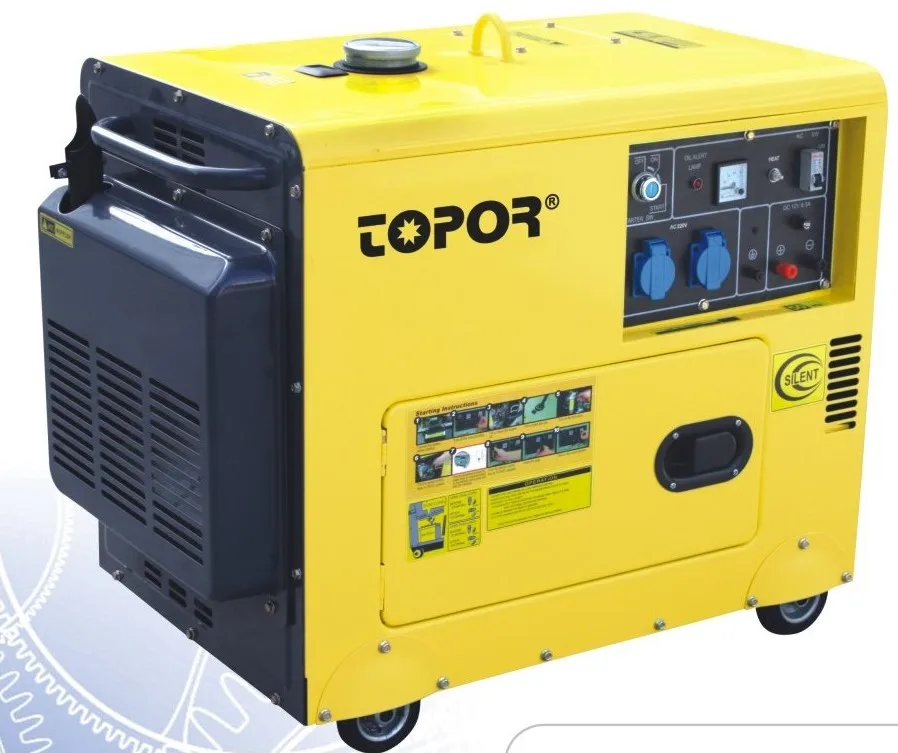 6000W Price Diesel Type Power Super Silent Generator For Sale Home Use