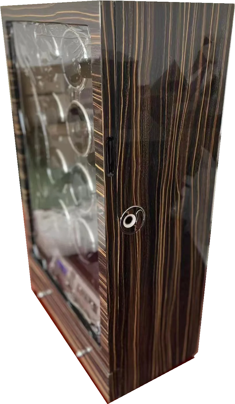 Customized logo Automatic Watch Winder Box case Safe Wood Leather Rotations 12 Slots with DRAWER TOUCH SCREEN LED FINGERPRINT