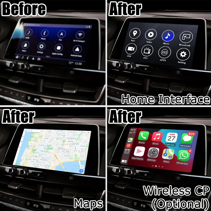 Android / CP AA interface for Cadillac CT5 2019- with gps navigation auto android optional CUE system by Lsailt