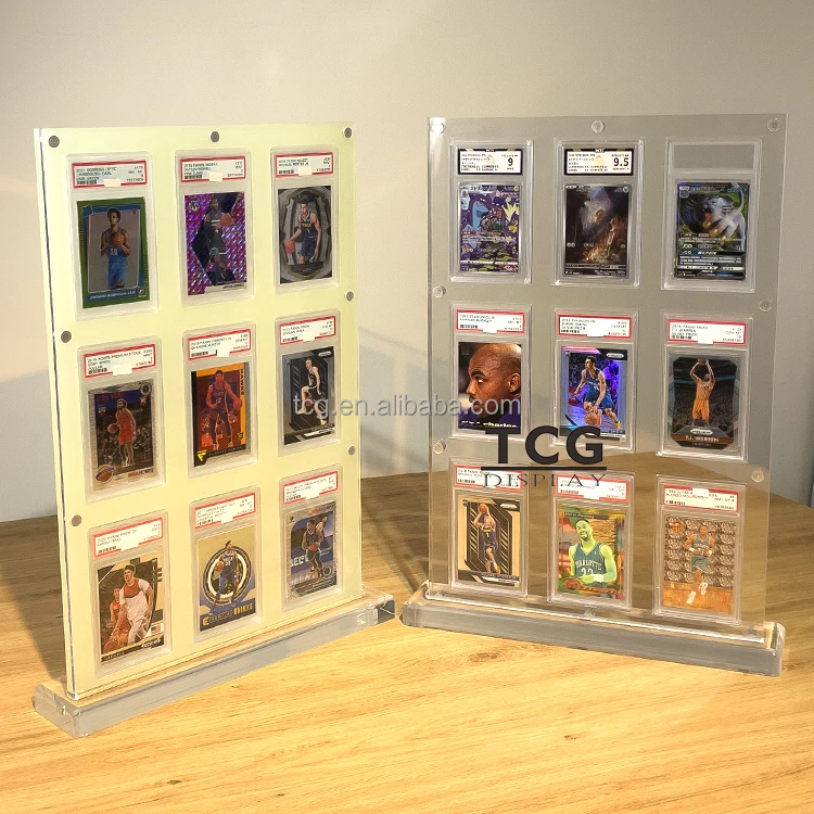TCG Strong Magnet Acrylic Pokemon Graded Card Collectible Slab Acrylic Display Case For CGC Grading Card Slab Protector