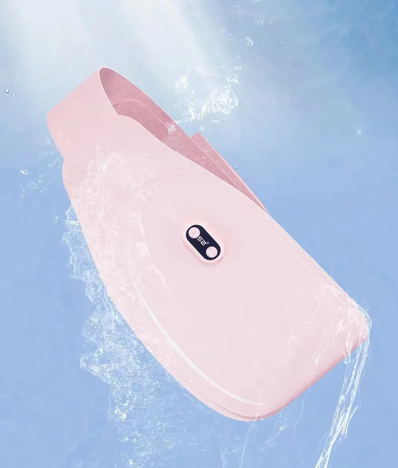 Electric Vibration Massage Graphene Heating Warm Palace Heated Belt Period Pain Relief Menstrual Cramps Portable Heating Pad