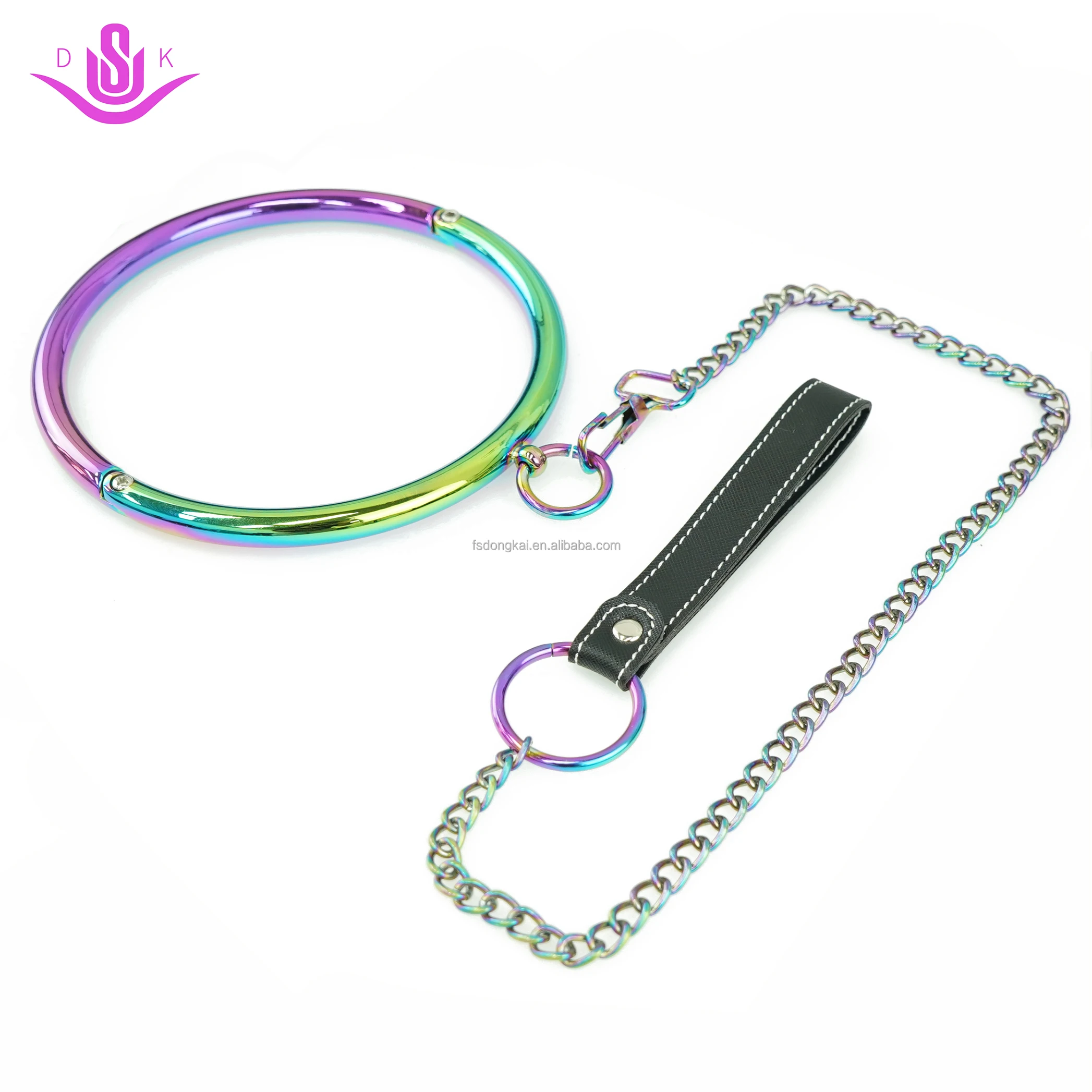 Dongkai New BDSM Toys Collar slave Metal Neck Collar Sex Slave Role Play Necklace For Women Fetish Restraint BDSM Bondage
